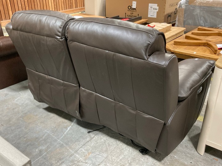 Lot 161  
            Marchington SR10 - Delivery or Collection 

                
OAK FURNITURELAND GOODWOOD 2 SEATER POWER RECLINER LEATHER SOFA IN BROWN - ORIGIN...