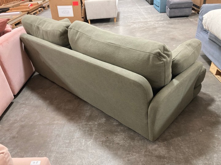 Lot 175  
            Marchington SR10 - Delivery or Collection 

                
LOAF.COM SMITHY LARGE 3 SEATER SOFA IN SAGE SPRIG CLEVER SLUBBY COTTON - ORIGINAL... - Image 4