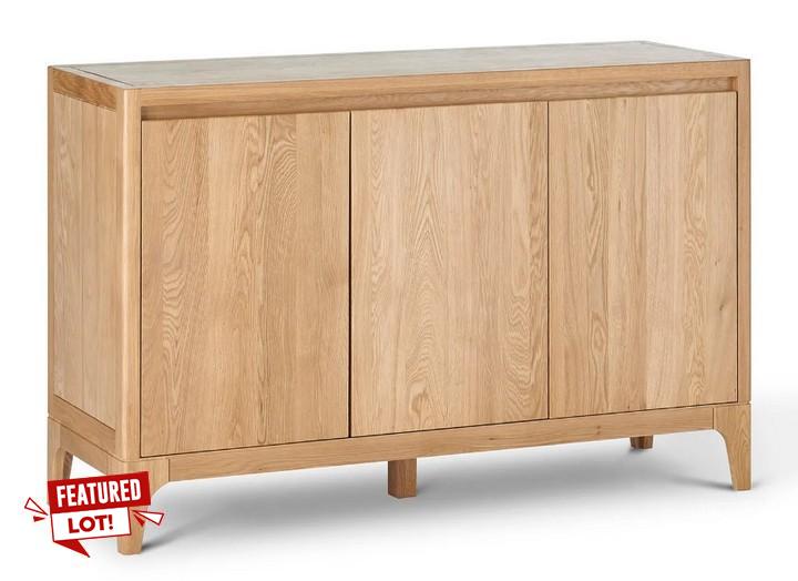 Lot 17  
            Marchington SR10 - Delivery or Collection 

                
OAK FURNITURELAND DURHAM NATURAL OAK LARGE SIDEBOARD - ORIGINAL RRP £649.99: LOCA...