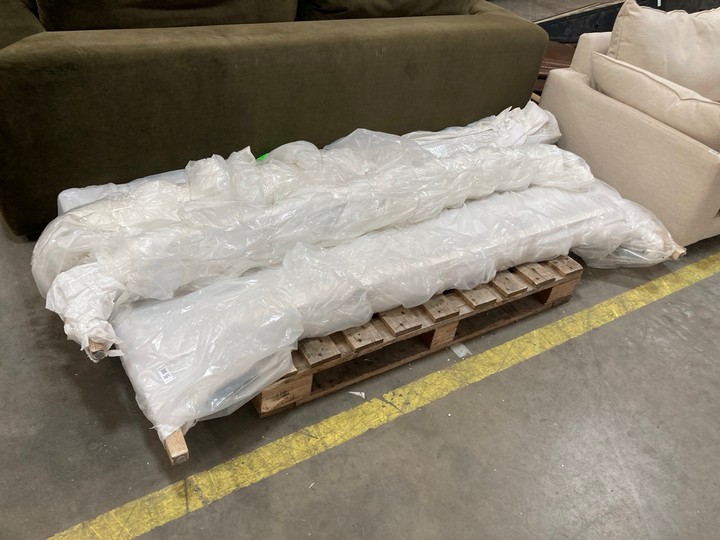 Lot 185  
            Marchington SR10 - Delivery or Collection 

                
LOAF.COM SPINDLE SUPER KING SIZE BED FRAME IN WEATHERED OAK FINISH - ORIGINAL RRP...