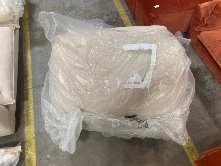 Lot 188  
            Marchington SR10 - Delivery or Collection 

                
2 X LOAF.COM SMITHY FEATHER BACK CUSHIONS IN HOUSE THATCH FABRIC TO INCLUDE LOAF....