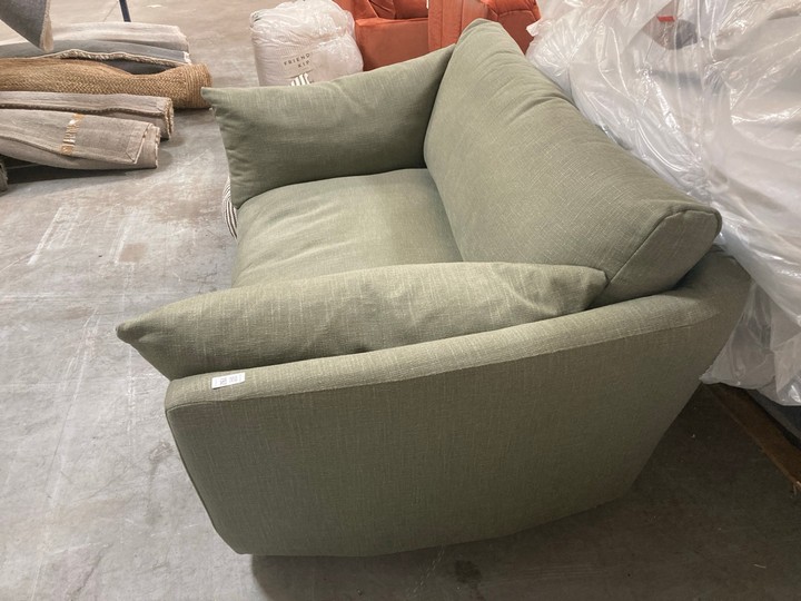 Lot 192  
            Marchington SR10 - Delivery or Collection 

                
LOAF.COM GROOVER LOVE SEAT IN DRIED ROSE ORIGINAL RRP: £1195: LOCATION - A4