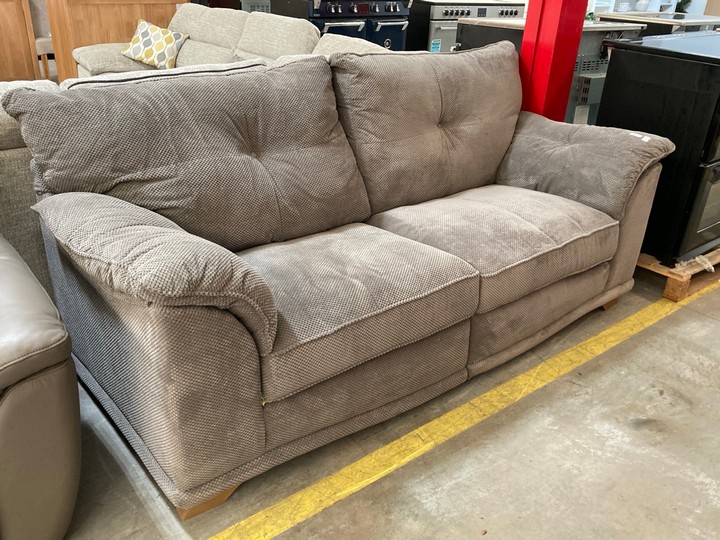 Lot 1  
            Marchington SR10 - Delivery or Collection 

                
OAK FURNITURELAND RAVELLO 2 SEATER SOFA IN AERO FAWN FABRIC - ORIGINAL RRP £1199:...