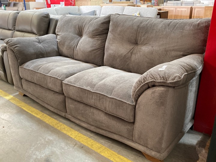 Lot 1  
            Marchington SR10 - Delivery or Collection 

                
OAK FURNITURELAND RAVELLO 2 SEATER SOFA IN AERO FAWN FABRIC - ORIGINAL RRP £1199:...