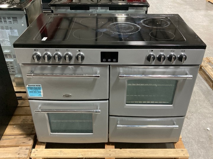 Lot 205  
            Marchington SR10 - Delivery or Collection 

                
BELLING FARMHOUSE 110E 110CM RANGE COOKER IN GREY MODEL: 444444149 ORIGINAL RRP: ...