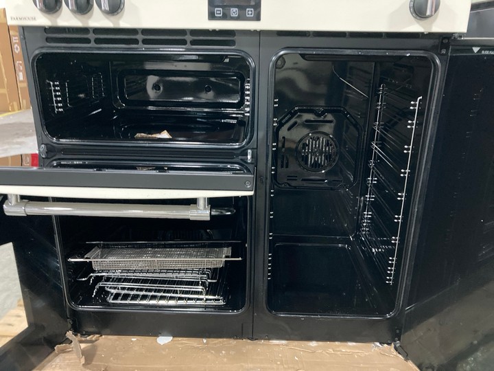 Lot 206  
            Marchington SR10 - Delivery or Collection 

                
BELLING FARMHOUSE 90CM ELECTRIC RANGE COOKER WITH INDUCTION HOB: MODEL 90EI - ORI... - Image 3