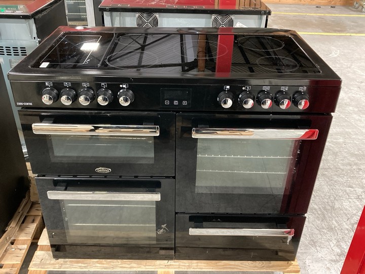 Lot 207  
            Marchington SR10 - Delivery or Collection 

                
BELLING COOKCENTRE 110CM RANGE COOKER WITH INDUCTION HOB IN BLACK : MODEL 110E - ...