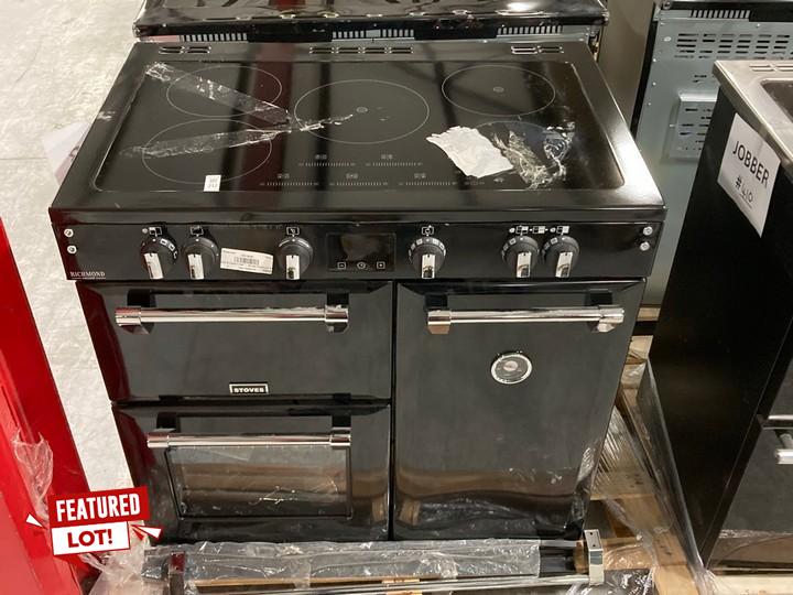 Lot 212  
            Marchington SR10 - Delivery or Collection 

                
STOVES RICHMOND DELUXE 90CM RANGE COOKER WITH INDUCTION HOB IN BLACK : MODEL D900...