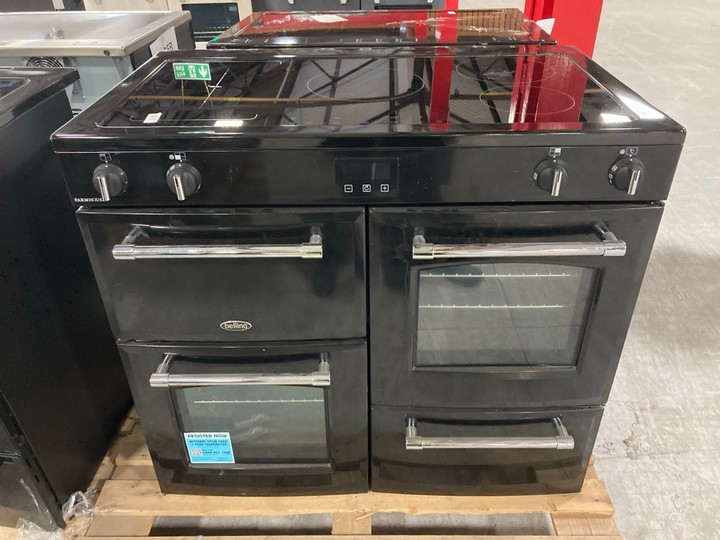 Lot 215  
            Marchington SR10 - Delivery or Collection 

                
BELLING FARMHOUSE 100CM RANGE COOKER WITH INDUCTION HOB: MODEL 100EI - ORIGINAL R...