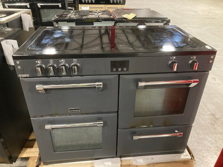 Lot 223  
            Marchington SR10 - Delivery or Collection 

                
STOVES 110CM ELECTRIC RANGE COOKER WITH INDUCTION HOB: MODEL S1100EI - ORIGINAL R...
