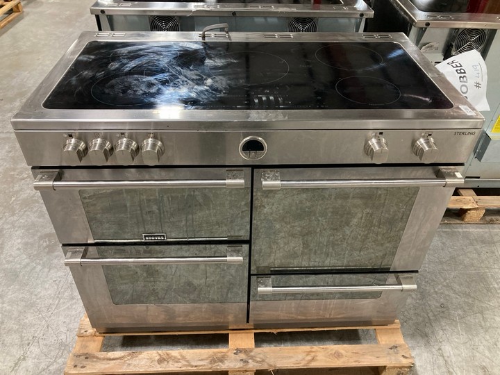 Lot 226  
            Marchington SR10 - Delivery or Collection 

                
STOVES STERLING 110CM ELECTRIC RANGE COOKER WITH INDUCTION HOB: MODEL S1100EI - O...