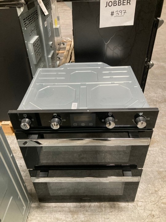 Lot 236  
            Marchington SR10 - Delivery or Collection 

                
BELLING BUILT UNDER DOUBLE ELECTRIC OVEN : MODEL BI702FPC - ORIGINAL RRP £399: LO...