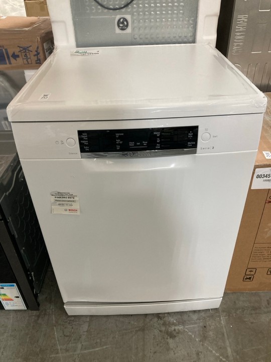 Lot 252  
            Marchington SR10 - Delivery or Collection 

                
BOSCH DISHWASHER: MODEL SMS26AW08G - ORIGINAL RRP £399: LOCATION - A5
