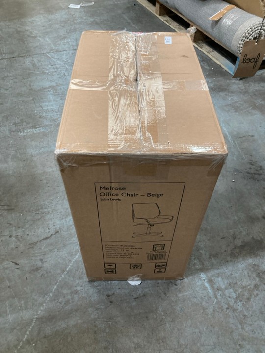 Lot 253  
            Marchington SR10 - Delivery or Collection 

                
JOHN LEWIS & PARTNERS MELROSE OFFICE CHAIR IN BEIGE - ORIGINAL RRP £249: LOCATION... - Image 4