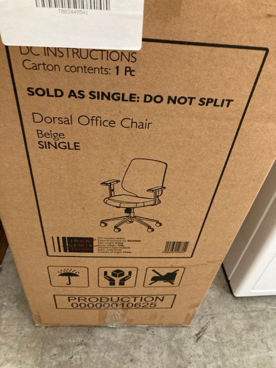 Lot 254  
            Marchington SR10 - Delivery or Collection 

                
JOHN LEWIS & PARTNERS DORSAL OFFICE CHAIR IN BLACK - ORIGINAL RRP £149: LOCATION ... - Image 2