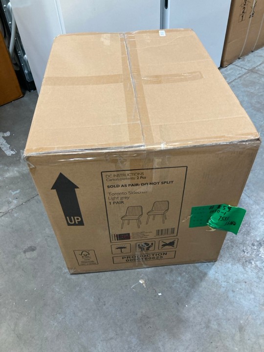 Lot 262  
            Marchington SR10 - Delivery or Collection 

                
JOHN LEWIS & PARTNERS PAIR OF TORONTO SIDE CHAIRS IN LIGHT GREY - ORIGINAL RRP £2... - Image 3