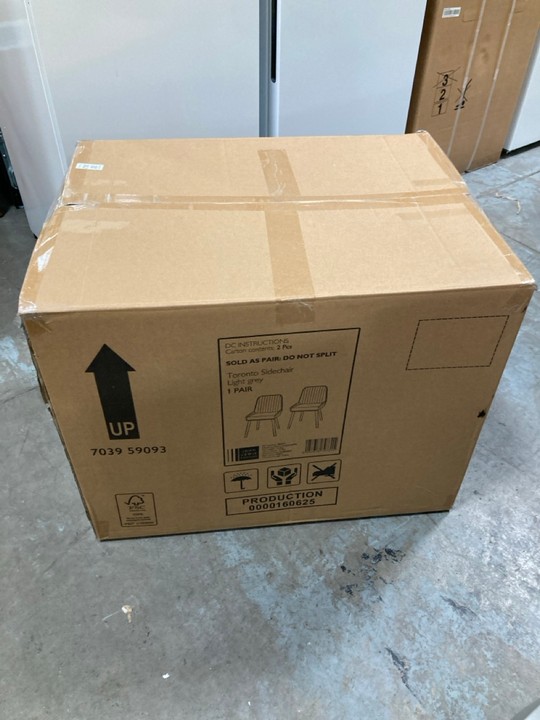 Lot 262  
            Marchington SR10 - Delivery or Collection 

                
JOHN LEWIS & PARTNERS PAIR OF TORONTO SIDE CHAIRS IN LIGHT GREY - ORIGINAL RRP £2... - Image 4