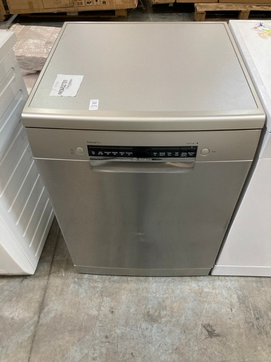Lot 275  
            Marchington SR10 - Delivery or Collection 

                
BOSCH DISHWASHER: MODEL SMS4EKI06G - ORIGINAL RRP £529: LOCATION - A5