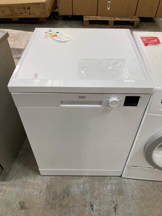 Lot 276  
            Marchington SR10 - Delivery or Collection 

                
BEKO DISHWASHER: MODEL DVN04X20W - ORIGINAL RRP £229: LOCATION - A5