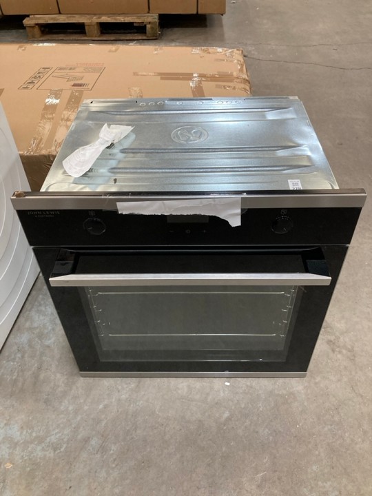 Lot 278  
            Marchington SR10 - Delivery or Collection 

                
JOHN LEWIS & PARTNERS BUILT IN SINGLE ELECTRIC OVEN: MODEL JLBIOS641 - ORIGINAL R...