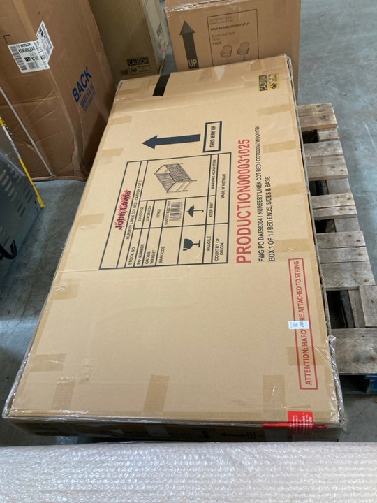 Lot 281  
            Marchington SR10 - Delivery or Collection 

                
JOHN LEWIS & PARTNERS NURSERY COT BED IN LINEN: LOCATION - A5 - Image 4