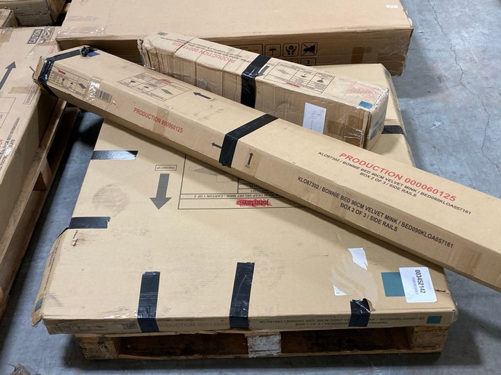 Lot 284  
            Marchington SR10 - Delivery or Collection 

                
JOHN LEWIS & PARTNERS BONNIE SINGLE BED FRAME IN VELVET MINK - ORIGINAL RRP £199:...