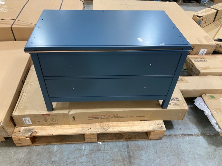 Lot 288  
            Marchington SR10 - Delivery or Collection 

                
JOHN LEWIS & PARTNERS WILTON DOUBLE WARDROBE IN DENIM BLUE FINISH - ORIGINAL RRP ...