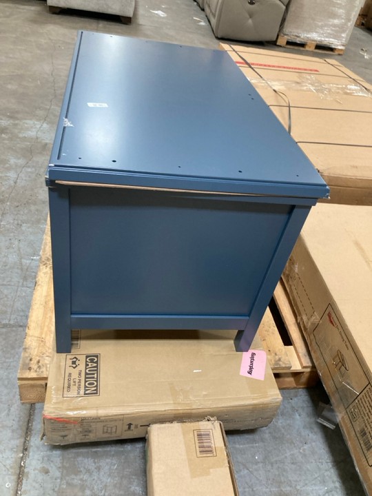 Lot 288  
            Marchington SR10 - Delivery or Collection 

                
JOHN LEWIS & PARTNERS WILTON DOUBLE WARDROBE IN DENIM BLUE FINISH - ORIGINAL RRP ...