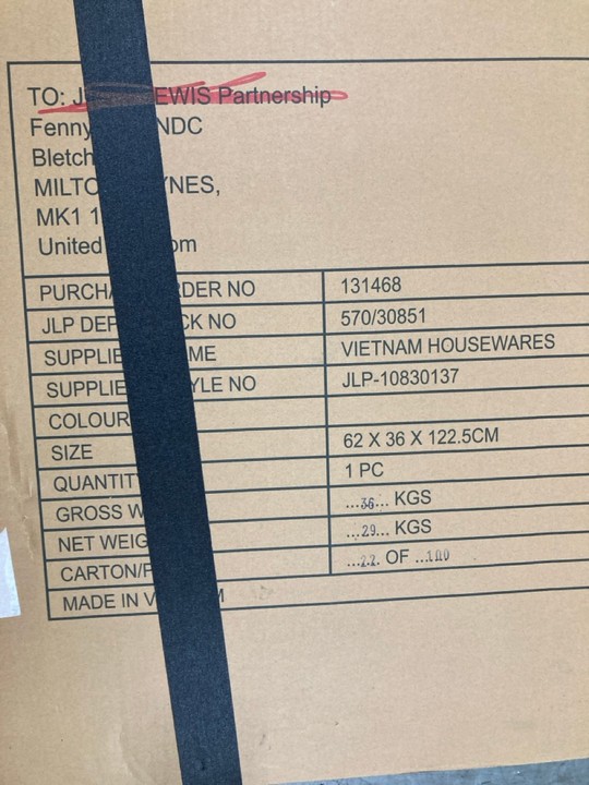 Lot 298  
            Marchington SR10 - Delivery or Collection 

                
JOHN LEWIS & PARTNERS MID CENTURY SHOE CABINET IN DARK ACACIA ORIGINAL RRP: £299:... - Image 2