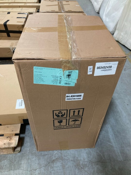 Lot 299  
            Marchington SR10 - Delivery or Collection 

                
JOHN LEWIS & PARTNERS PAIR OF SPINDLE BACK CHAIRS IN BLACK ORIGINAL RRP: £279: LO...