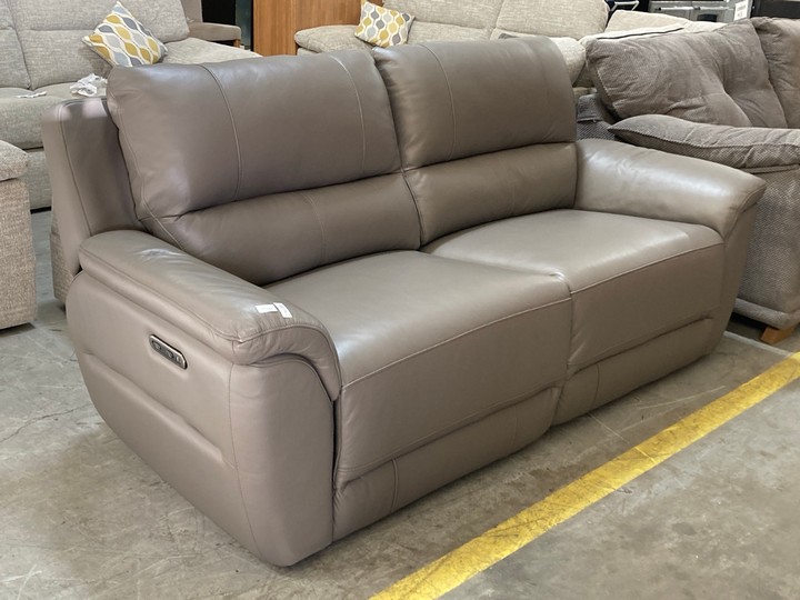 Lot 2  
            Marchington SR10 - Delivery or Collection 

                
OAK FURNITURELAND THEO 3 SEATER POWER RECLINER SOFA IN ELEPHANT GREY LEATHER - OR...