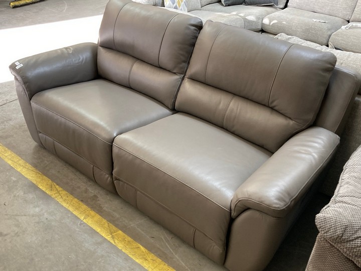 Lot 2  
            Marchington SR10 - Delivery or Collection 

                
OAK FURNITURELAND THEO 3 SEATER POWER RECLINER SOFA IN ELEPHANT GREY LEATHER - OR...