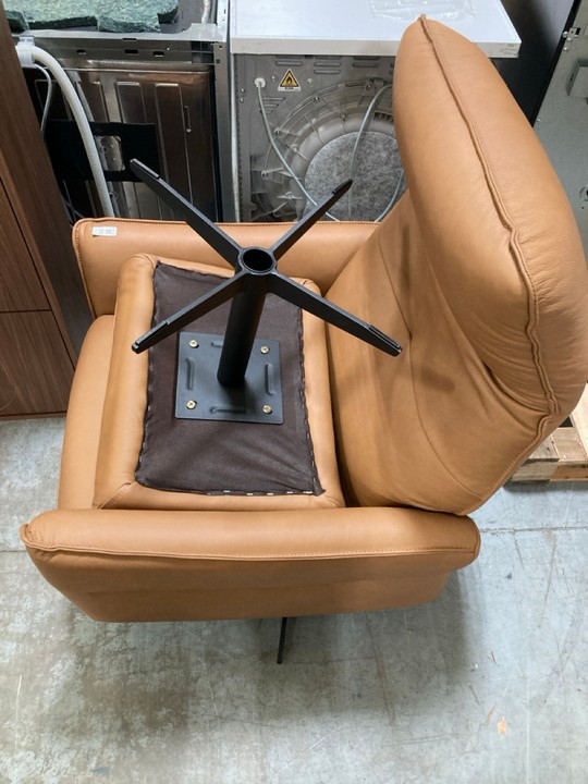 Lot 313  
            Marchington SR10 - Delivery or Collection 

                
JOHN LEWIS & PARTNERS RELAXED RECLINER CHAIR WITH FOOTSTOOL IN TAN LEATHER ORIGIN... - Image 3
