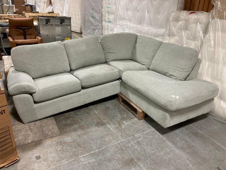 Lot 321  
            Marchington SR10 - Delivery or Collection 

                
JOHN LEWIS & PARTNERS CAMDEN 5 SEATER CORNER END CHAISE UNIT IN CHENILLE SEAGRASS...