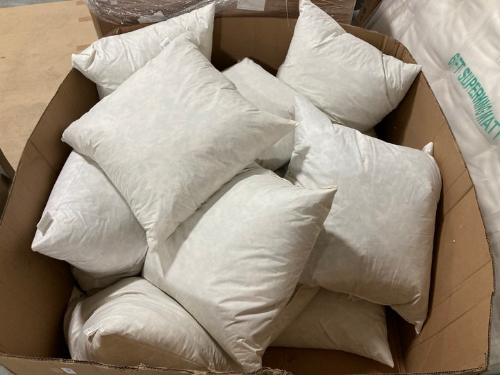 Lot 328  
            Marchington SR10 - Delivery or Collection 

                
PALLET OF LOAF.COM FEATHER CUSHION INNERS: LOCATION - A10 (KERBSIDE PALLET DELIVERY) - Image 2