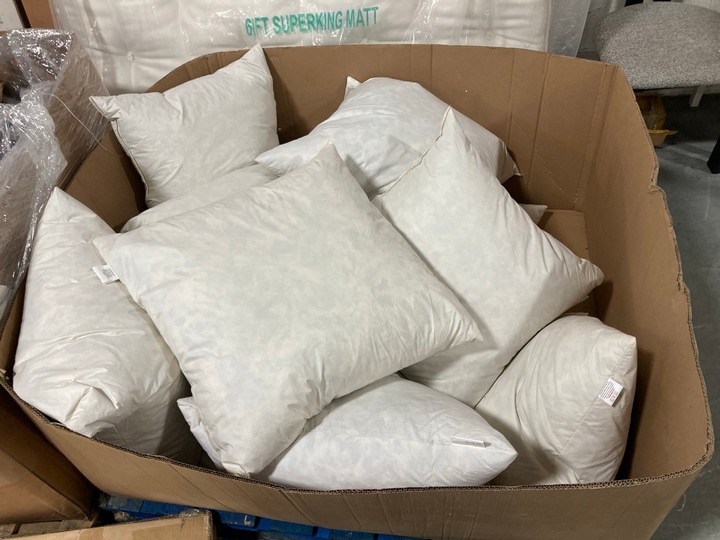 Lot 328  
            Marchington SR10 - Delivery or Collection 

                
PALLET OF LOAF.COM FEATHER CUSHION INNERS: LOCATION - A10 (KERBSIDE PALLET DELIVERY) - Image 4