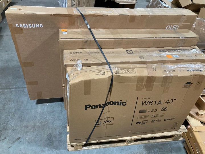 Lot 337  
            Marchington SR10 - Collection 

                
(COLLECTION ONLY) PALLET OF ASSORTED TVS WITH MAINBOARDS REMOVED TO INCLUDE SONY ... - Image 2