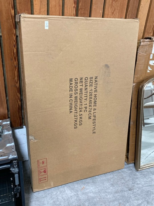 Lot 349  
            Marchington SR10 - Delivery or Collection 

                
NEXT MARBLE GLASS CONSOLE TABLE ORIGINAL RRP: £560: LOCATION - A1