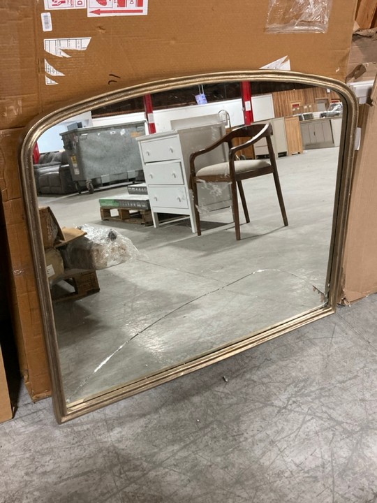 Lot 350  
            Marchington SR10 - Collection 

                
(COLLECTION ONLY) NKUKU ALMORA ARCHED MIRROR IN ANTIQUE BRASS ORIGINAL RRP: £575:...