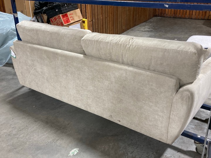 Lot 361  
            Marchington SR10 - Delivery or Collection 

                
OAK FURNITURELAND MILNER 3 SEATER SOFA IN STONE FABRIC - ORIGINAL RRP £849.99: LO...