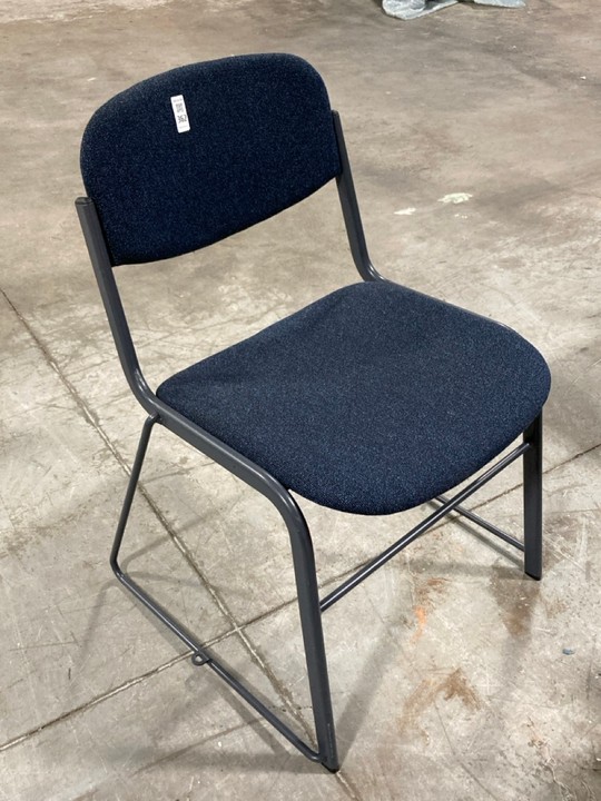 Lot 362  
            Marchington SR10 - Delivery or Collection 

                
VESTA LIGHTWEIGHT STACKING CHAIR WITH ANTHRACITE FRAME AND DARK BLUE COMBINATION ...