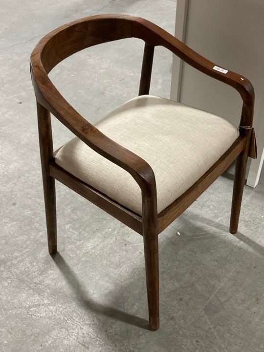 Lot 369  
            Marchington SR10 - Delivery or Collection 

                
NKUKU ANBU UPHOLSTERED DINING CHAIR IN WASHED WALNUT ORIGINAL RRP: £350: LOCATION... - Image 2