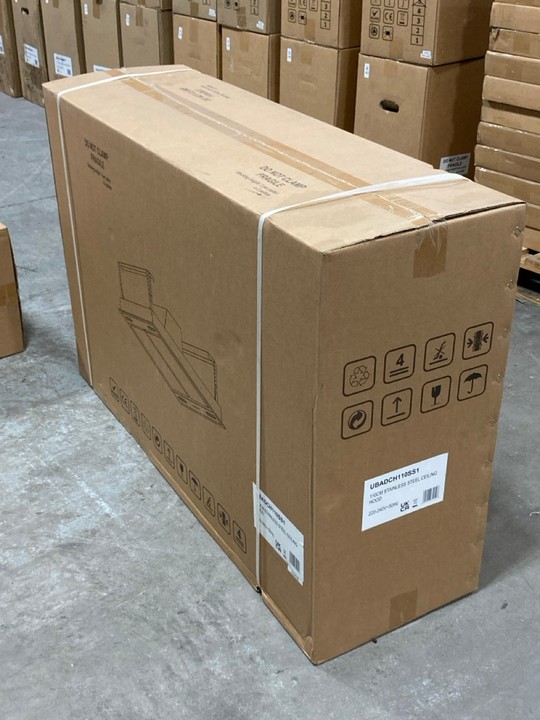 Lot 372  
            Marchington SR10 - Delivery or Collection 

                
CATA 110CM STAINLESS STEEL CEILING HOOD MODEL: UBADCH110SS1 ORIGINAL RRP: £499: L... - Image 4