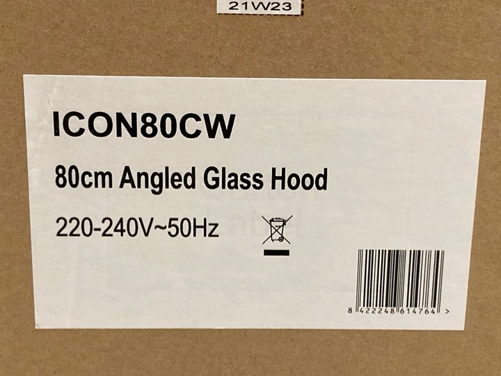 Lot 379  
            Marchington SR10 - Delivery or Collection 

                
APELSON 80CM ANGLED GLASS HOOD IN COPPER & WHITE MODEL: ICON80CW ORIGINAL RRP: £2... - Image 3