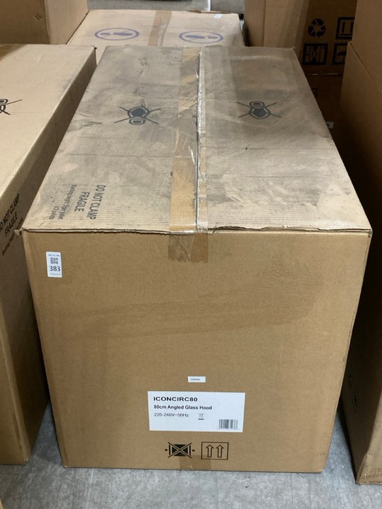 Lot 383  
            Marchington SR10 - Delivery or Collection 

                
APELSON 80CM ANGLED GLASS HOOD IN COPPER & WHITE MODEL: ICON80CW ORIGINAL RRP: £2... - Image 2