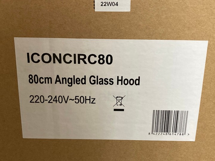 Lot 383  
            Marchington SR10 - Delivery or Collection 

                
APELSON 80CM ANGLED GLASS HOOD IN COPPER & WHITE MODEL: ICON80CW ORIGINAL RRP: £2... - Image 3