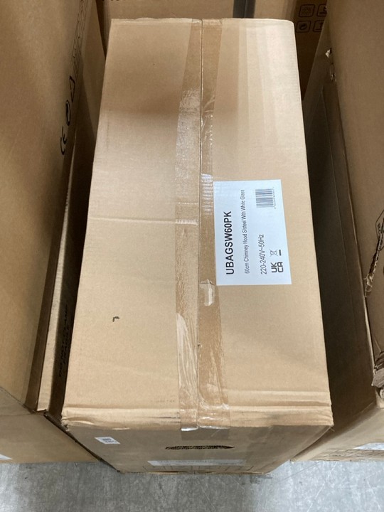 Lot 385  
            Marchington SR10 - Delivery or Collection 

                
APELSON 60CM CHIMNEY COOKER HOOD IN STAINLESS STEEL WITH WHITE GLASS - ORIGINAL R... - Image 4