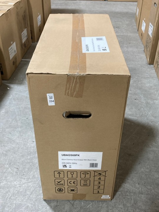 Lot 394  
            Marchington SR10 - Delivery or Collection 

                
APELSON 60CM CHIMNEY COOKER HOOD IN STAINLESS STEEL WITH WHITE GLASS - ORIGINAL R... - Image 2