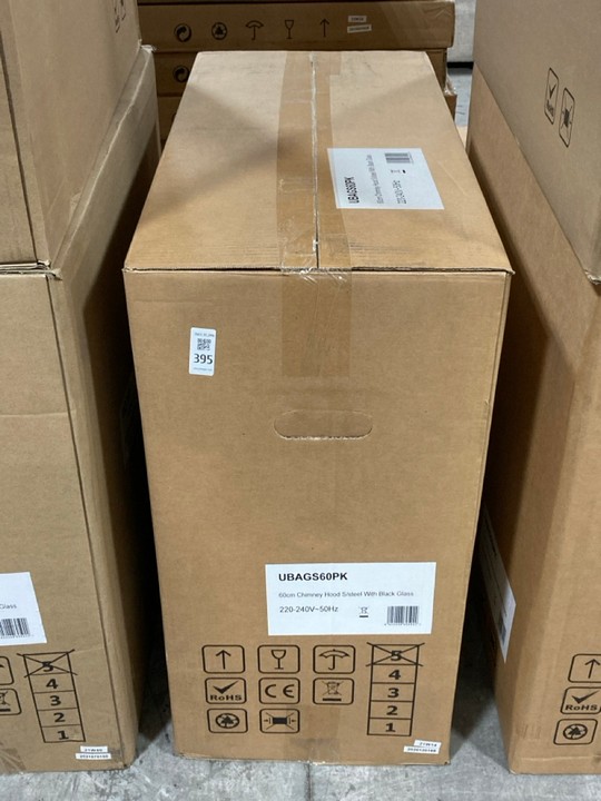 Lot 395  
            Marchington SR10 - Delivery or Collection 

                
APELSON 60CM CHIMNEY COOKER HOOD IN STAINLESS STEEL WITH WHITE GLASS - ORIGINAL R... - Image 2