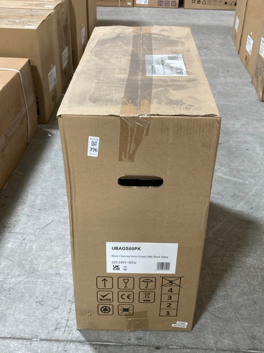 Lot 396  
            Marchington SR10 - Delivery or Collection 

                
APELSON 60CM CHIMNEY COOKER HOOD IN STAINLESS STEEL WITH WHITE GLASS - ORIGINAL R... - Image 2